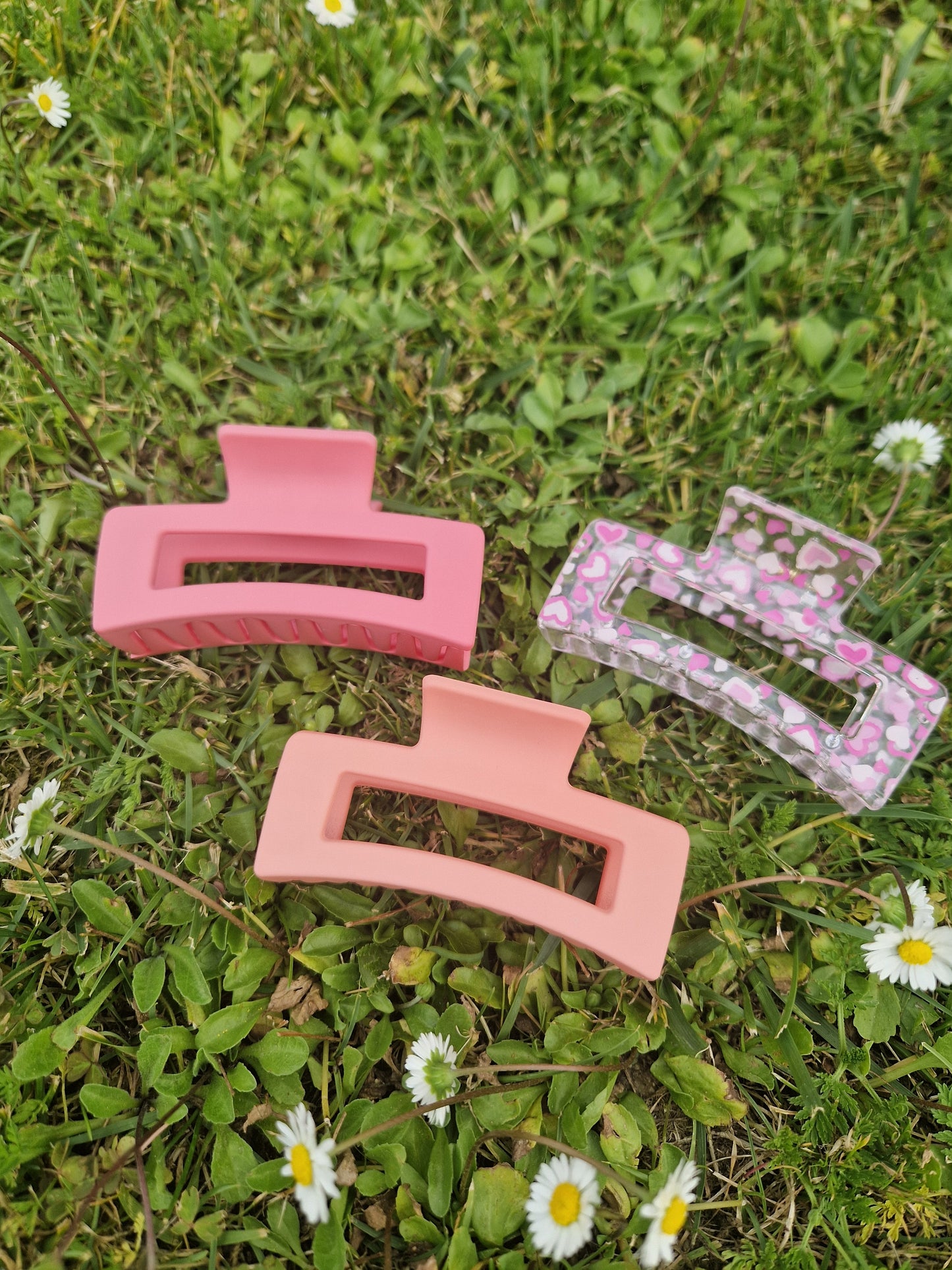 Pinky Hair Claws 1 set