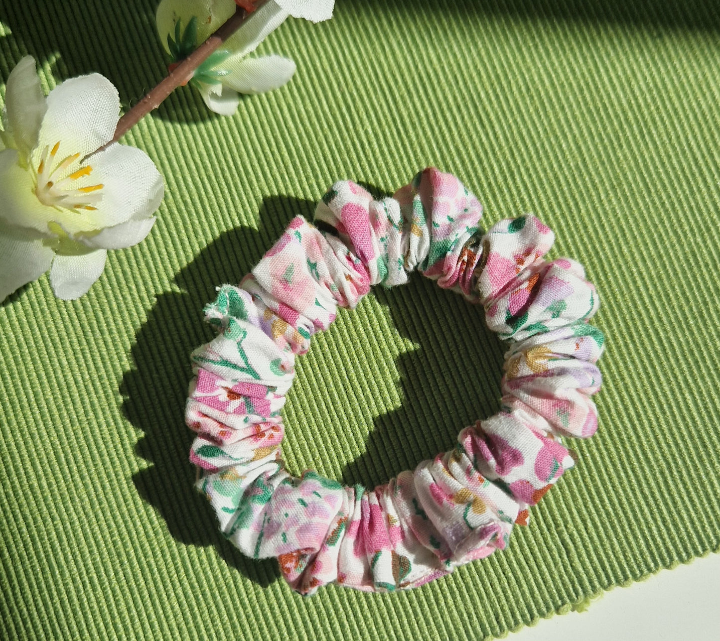 Pink Floral Scrunchies Collection