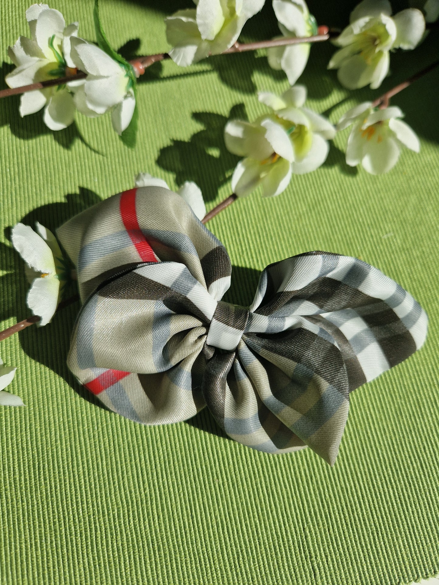 'DOMENICA' Checkered Butterfly Hair Clip