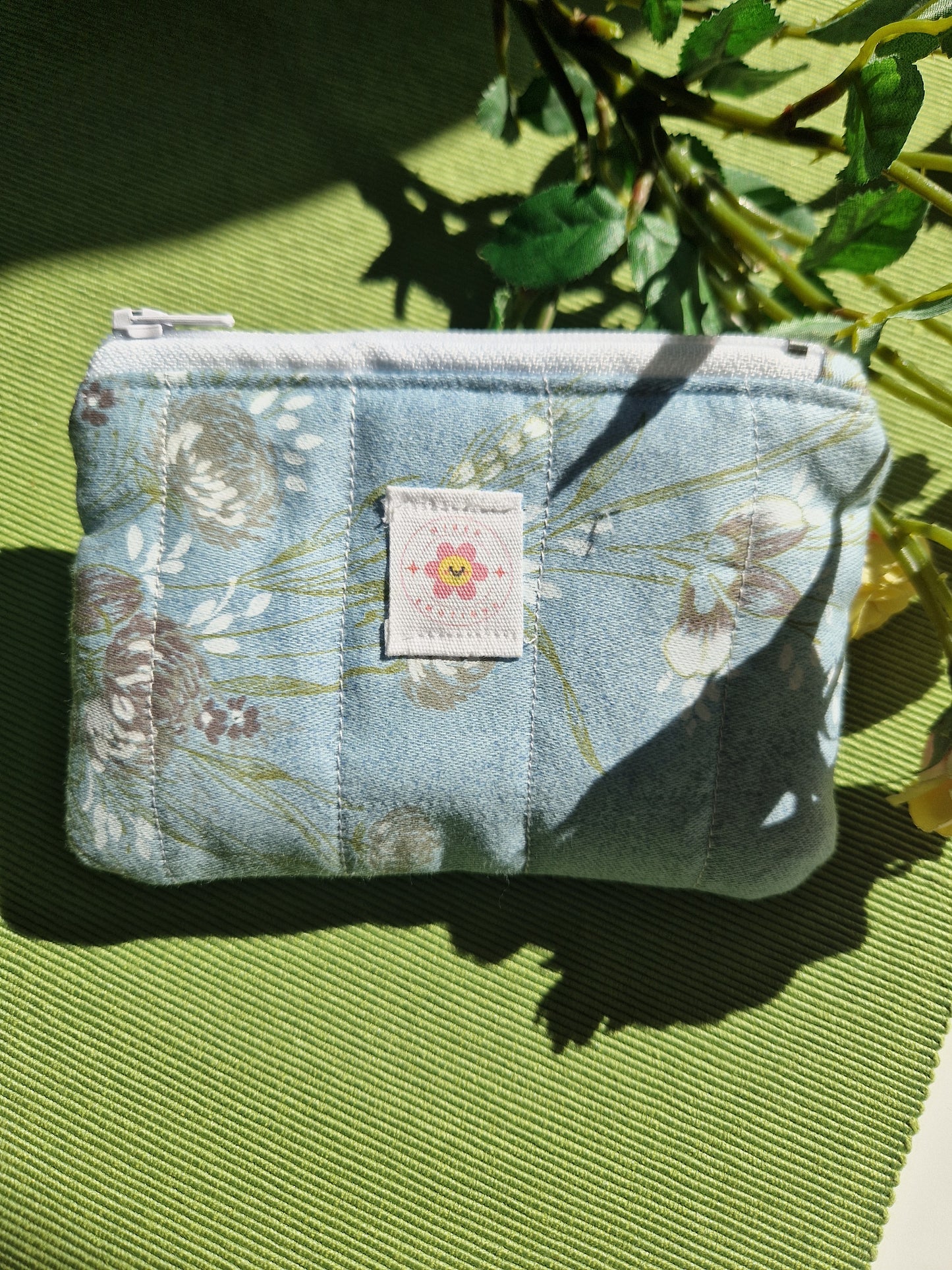Pink Floral Make Up Bag