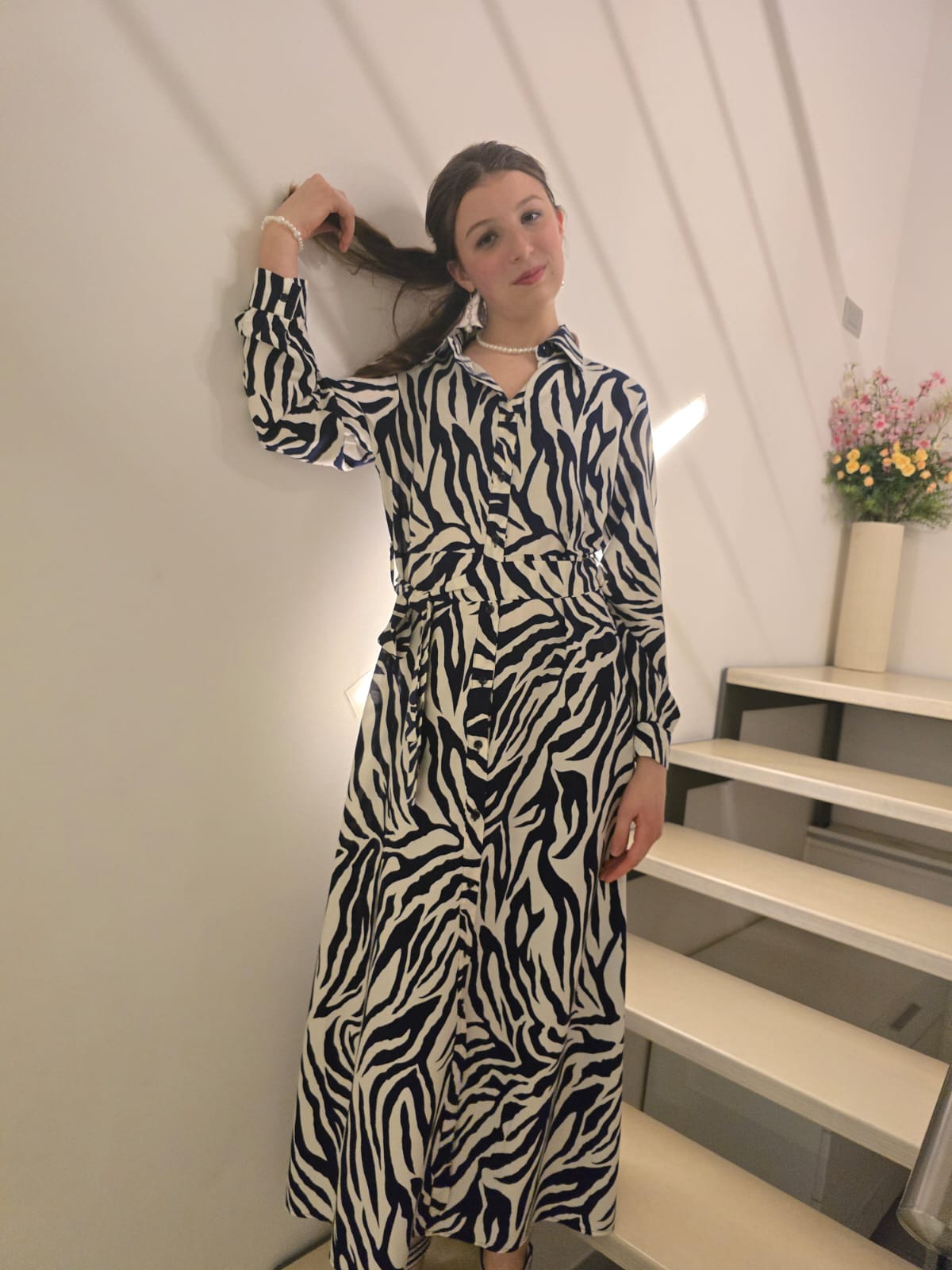 A righe (blu navy e bianco)