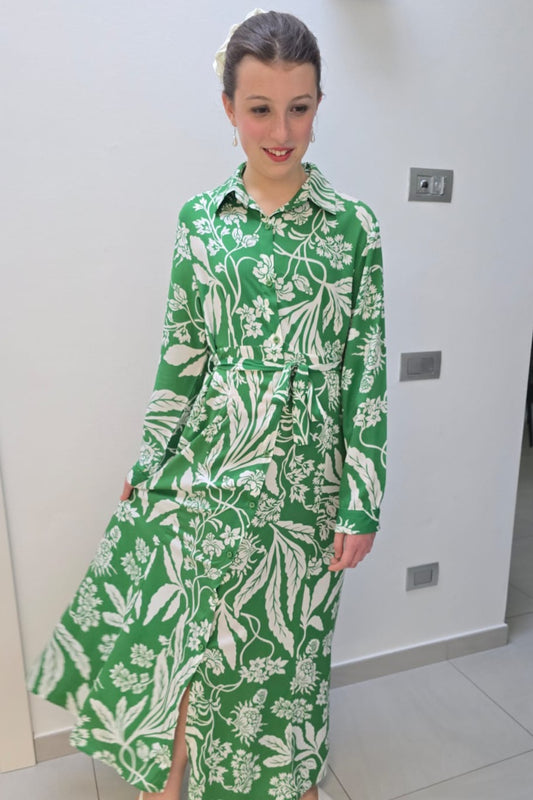 Maxi Dress (Green Floral Collection)