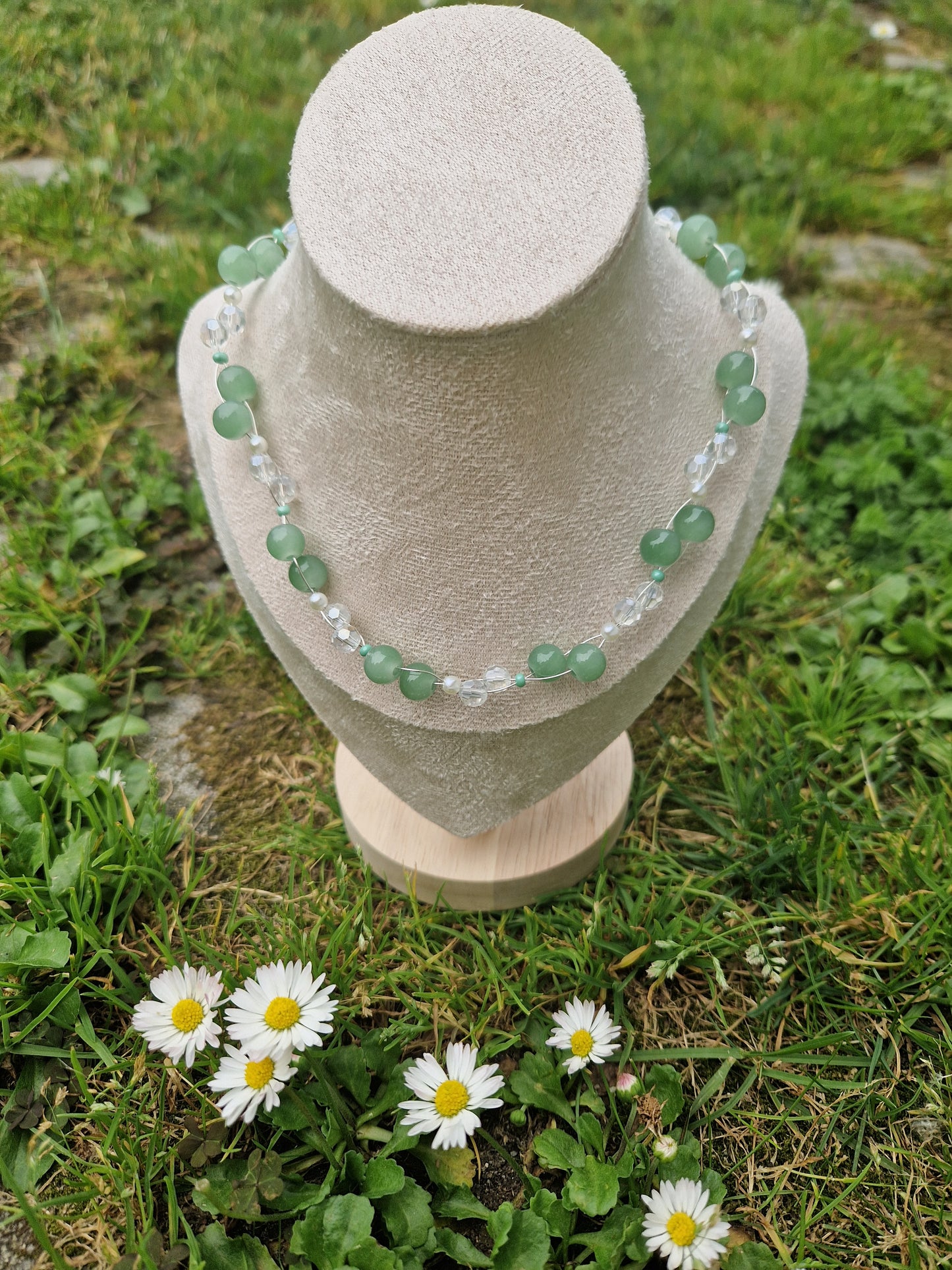 Handmade Green Aventurine Crystal Necklace