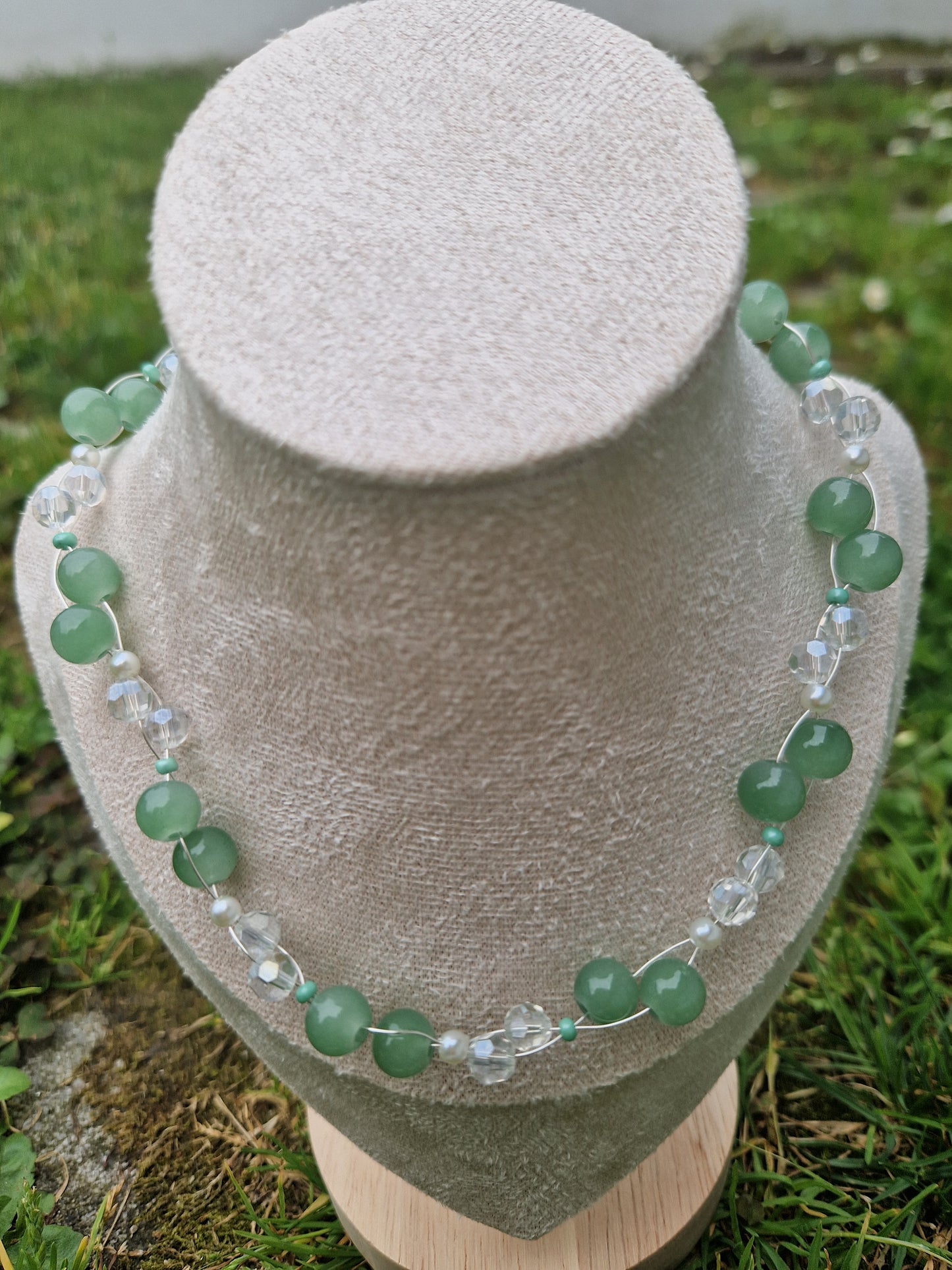 Handmade Green Aventurine Crystal Necklace