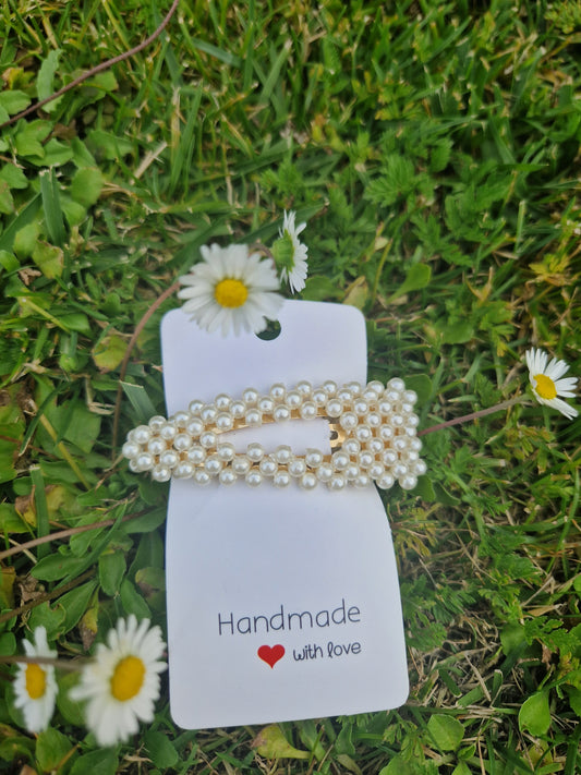 Pointy Pearly Hair Clip