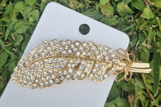 Golden Leaf Fashion Hair Clip