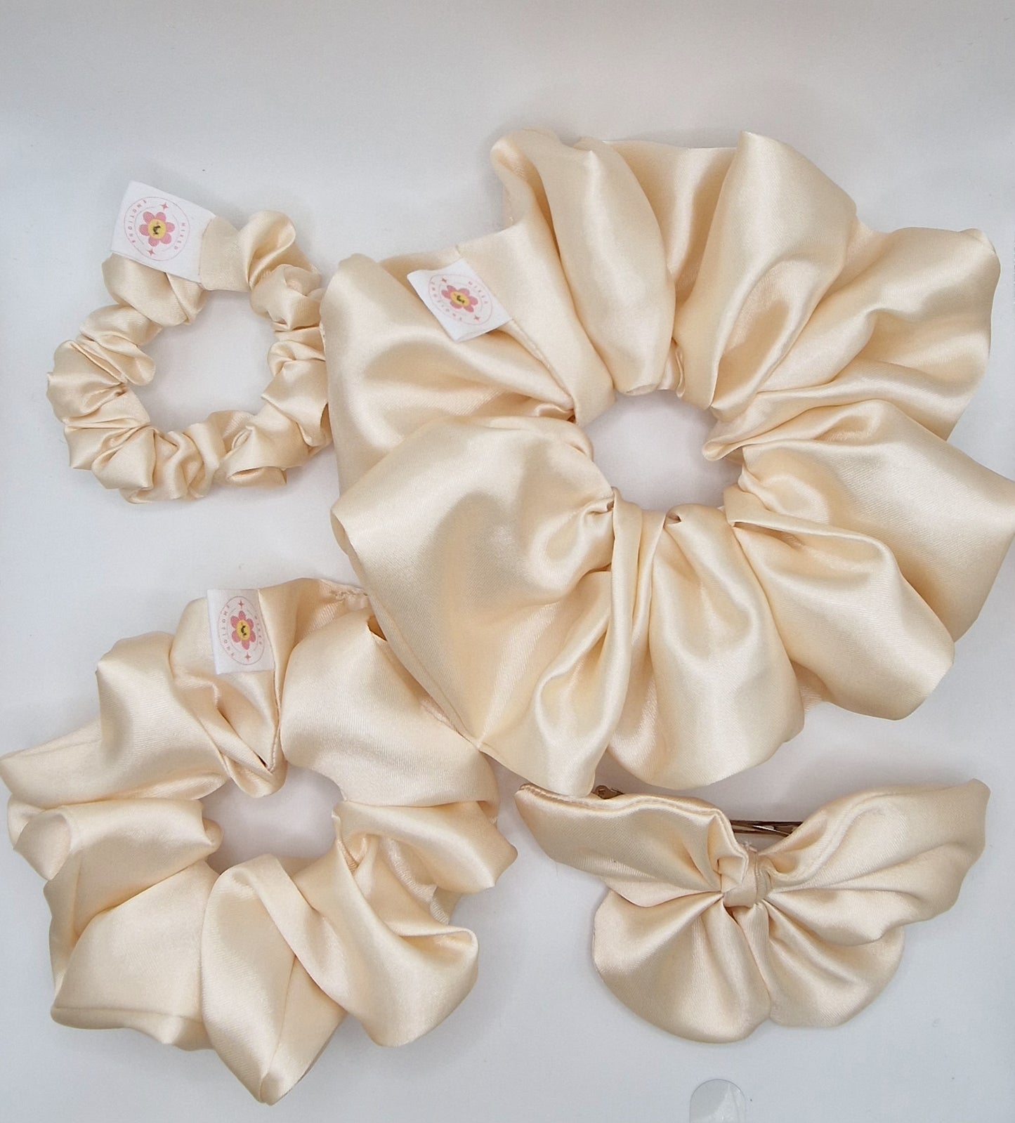 ZEN Champagne Satin - Mini Scrunchie