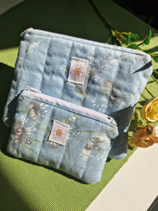 Pink Floral Make Up Bag